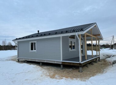 Проект одногоэтажного дома с крыльцом